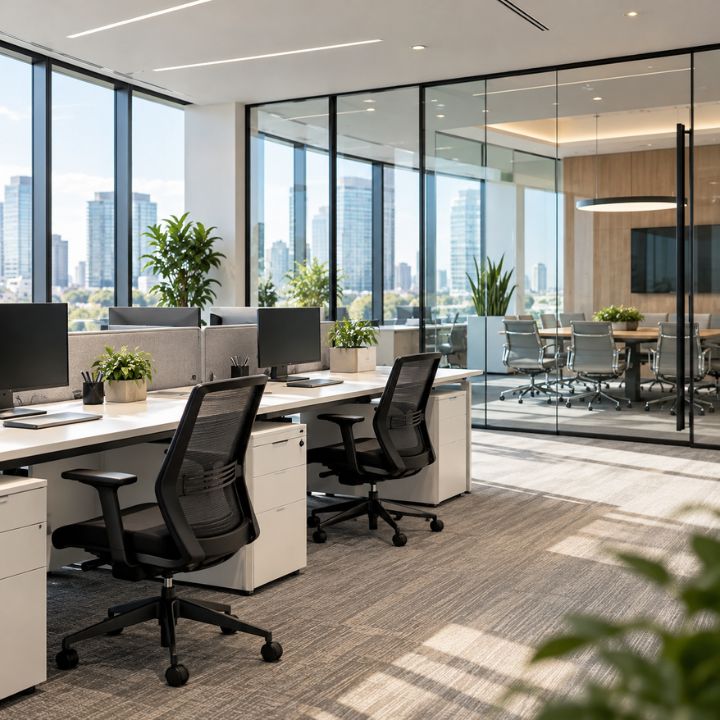 Corporate office workspace